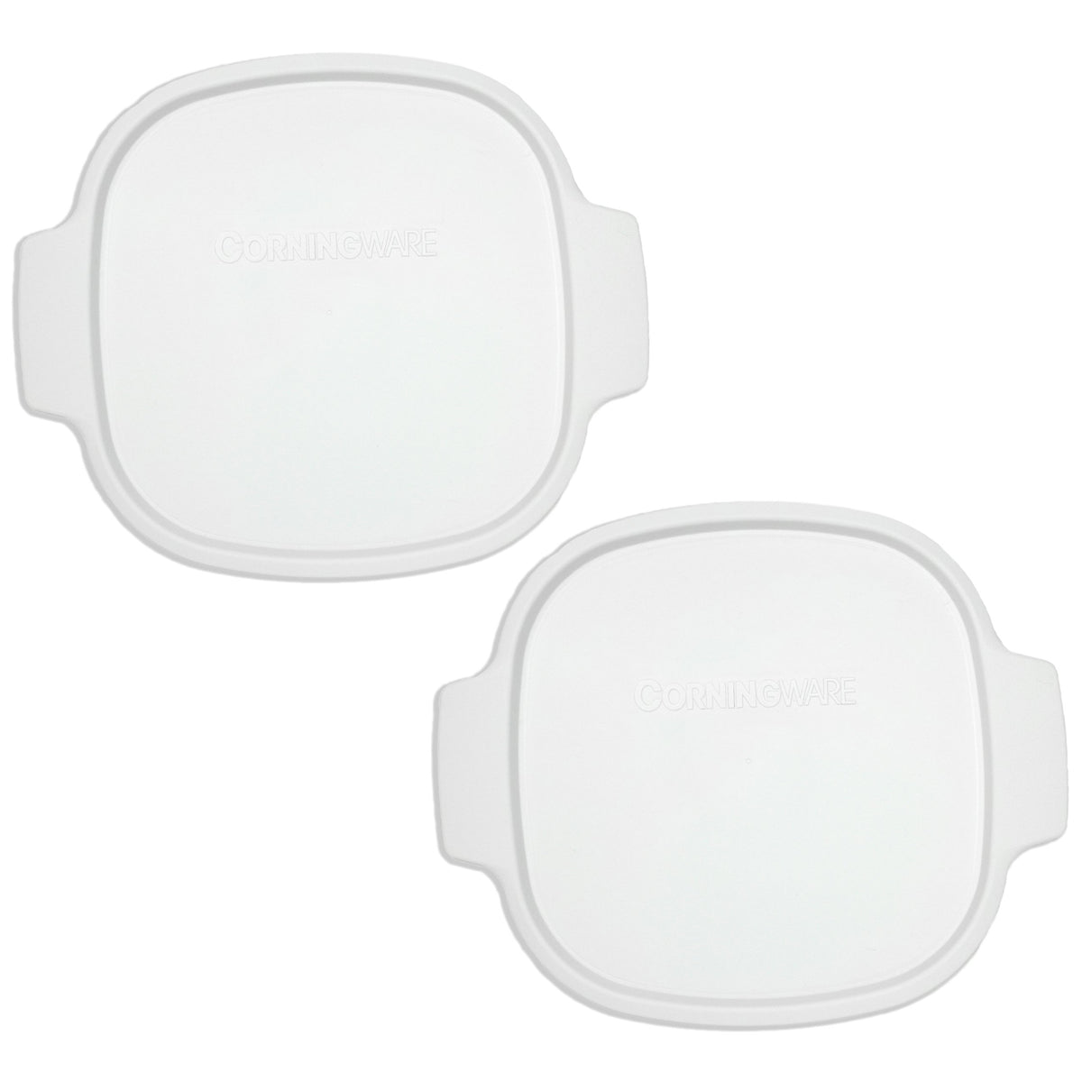 Corningware Stovetop A-2-PC lid square white for 2-qt and 3-qt containers.