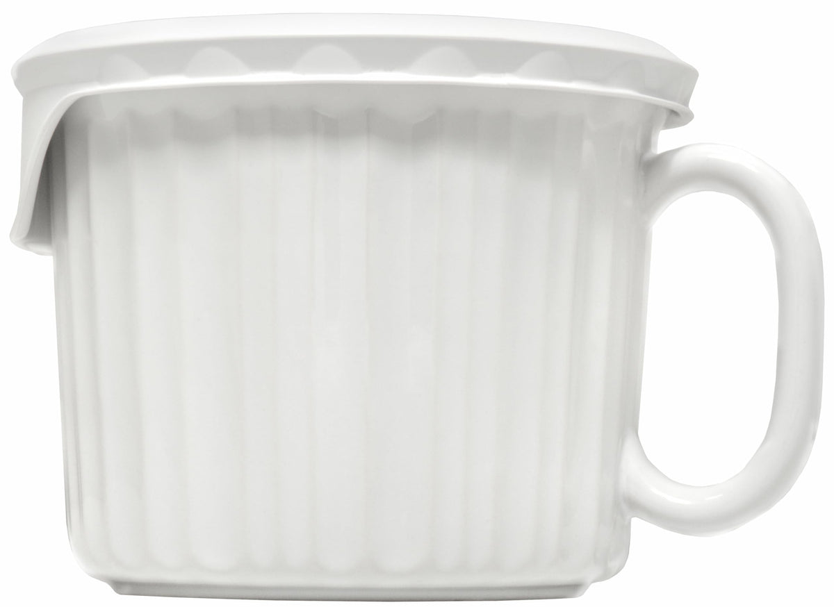 CorningWare vented BPA-free lids with mugs for easy portable meals.