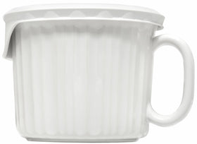 CorningWare vented BPA-free lids with mugs for easy portable meals.
