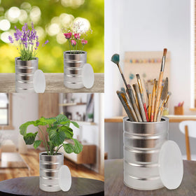 Cornucopia Brands empty can ideal for kitchen storage of dry goods.
