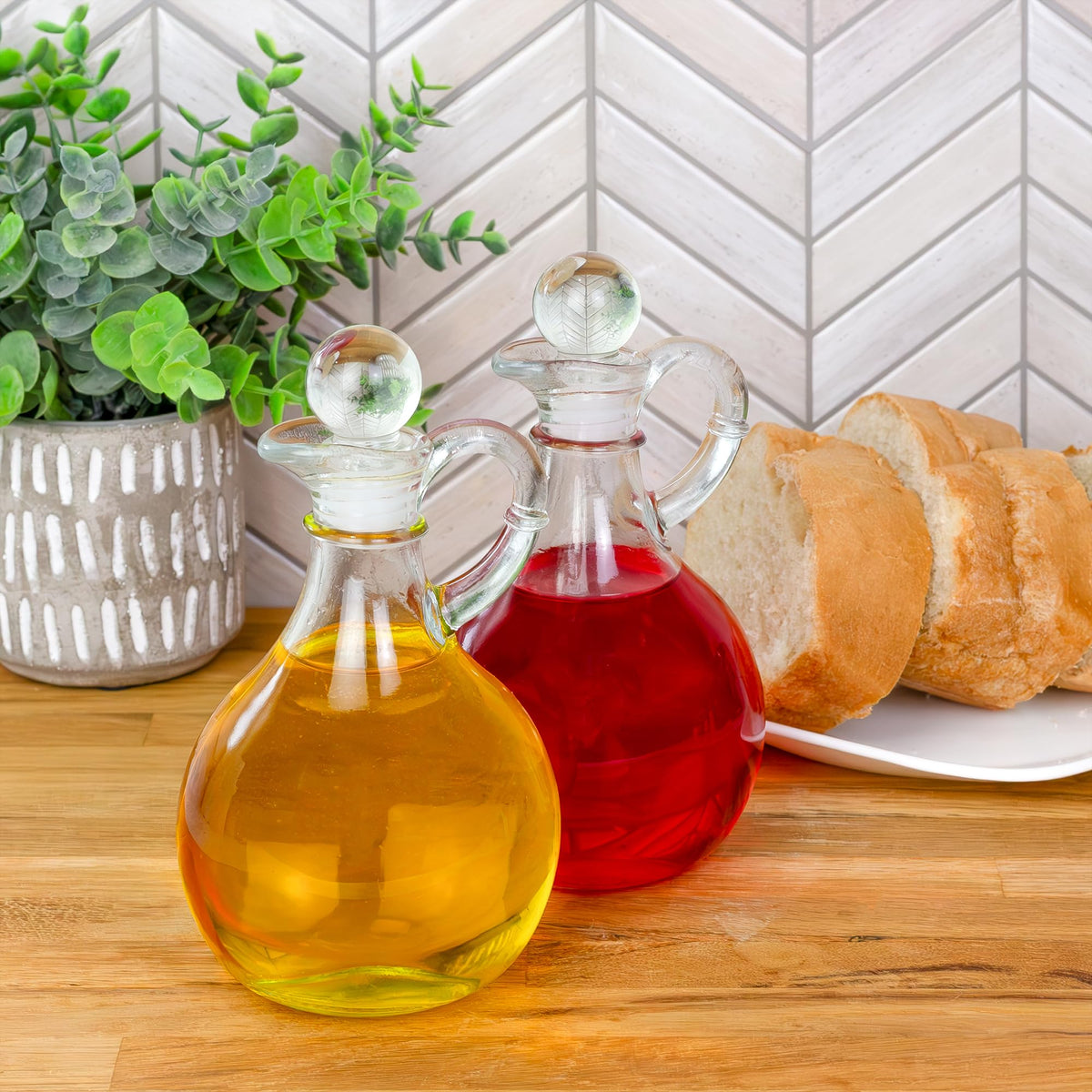 Cornucopia Brands stopper closeup showing airtight seal for fresh storage