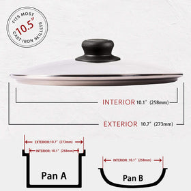 CORYTAO pan lid highlights stainless rim for durability and a secure seal.