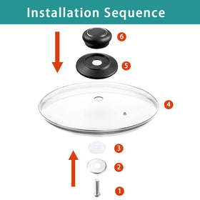 CORYTAO pan lid vent hole close-up on tempered glass