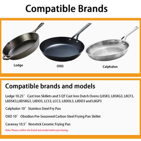 CORYTAO Dutch oven compatibility lid demonstrates versatile cover for braising.