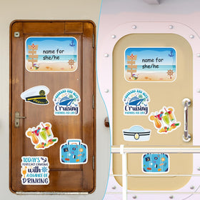 Cosmisun cruise door magnets collection offers versatile cabin decor options.