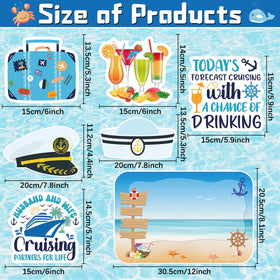 Cosmisun cruise door magnets navy hat piece adds a playful focal point on doors.