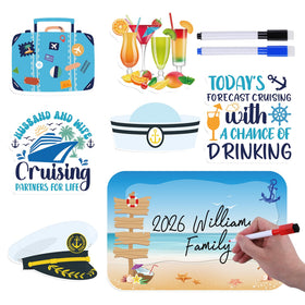 Cosmisun cruise door magnets ship set decorates cabin doors with nautical flair.