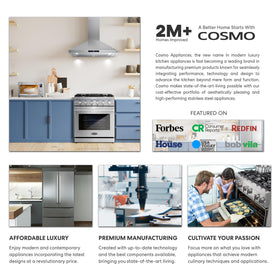 COSMO COS-2413ORM1SS touch presets provide melting, softening, and popcorn options.