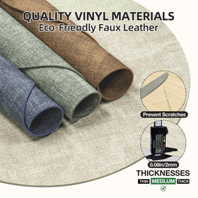 COSMOCASA round placemat beige, heat-resistant protection for hot dishes.