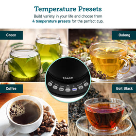 Cosori 304 stainless steel interior and lid ensure durable, safe heating