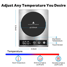 Cosori 304 stainless steel mug emphasizes durability and heat retention during busy mornings