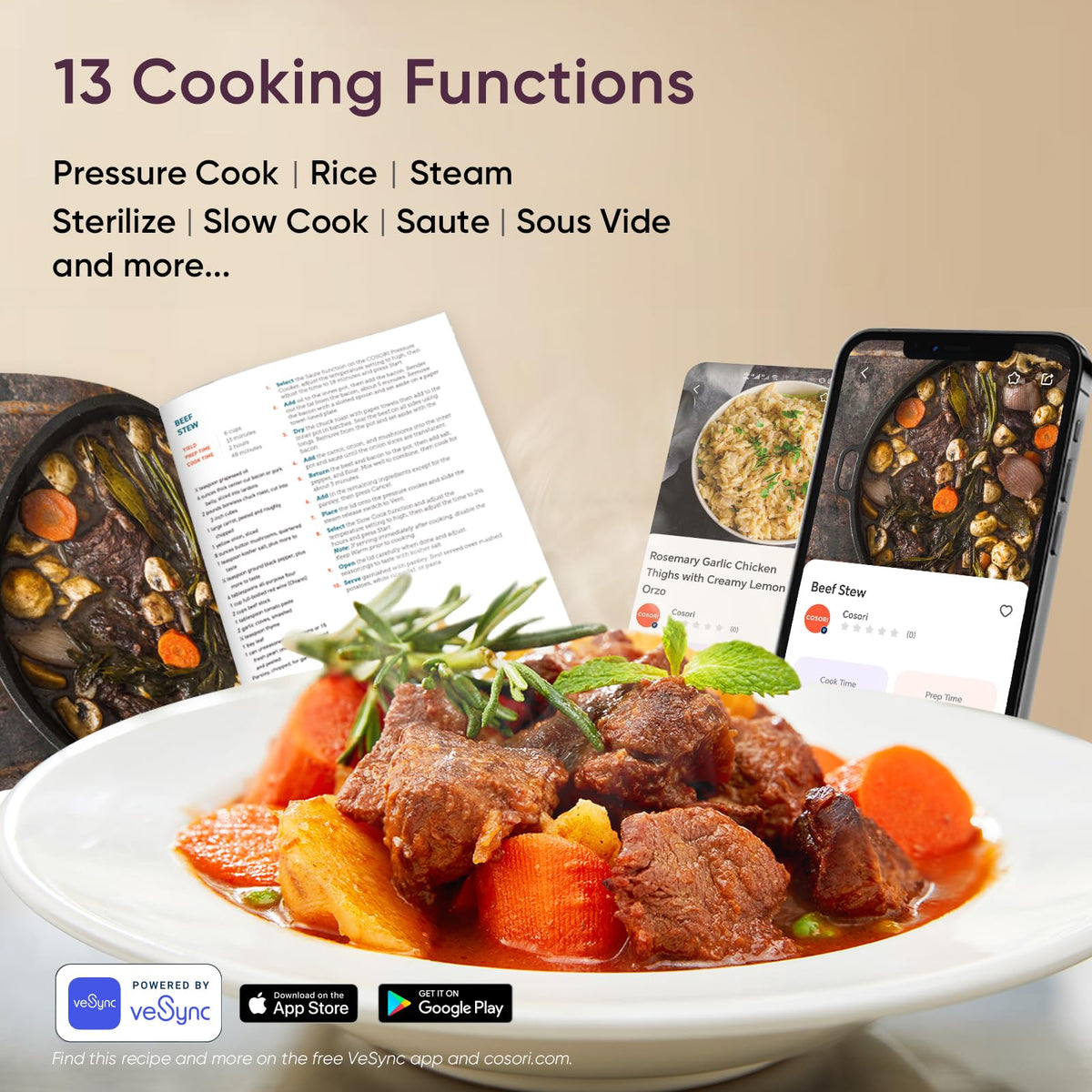 Cosori recipe book adds ideas for quick weeknight dinners