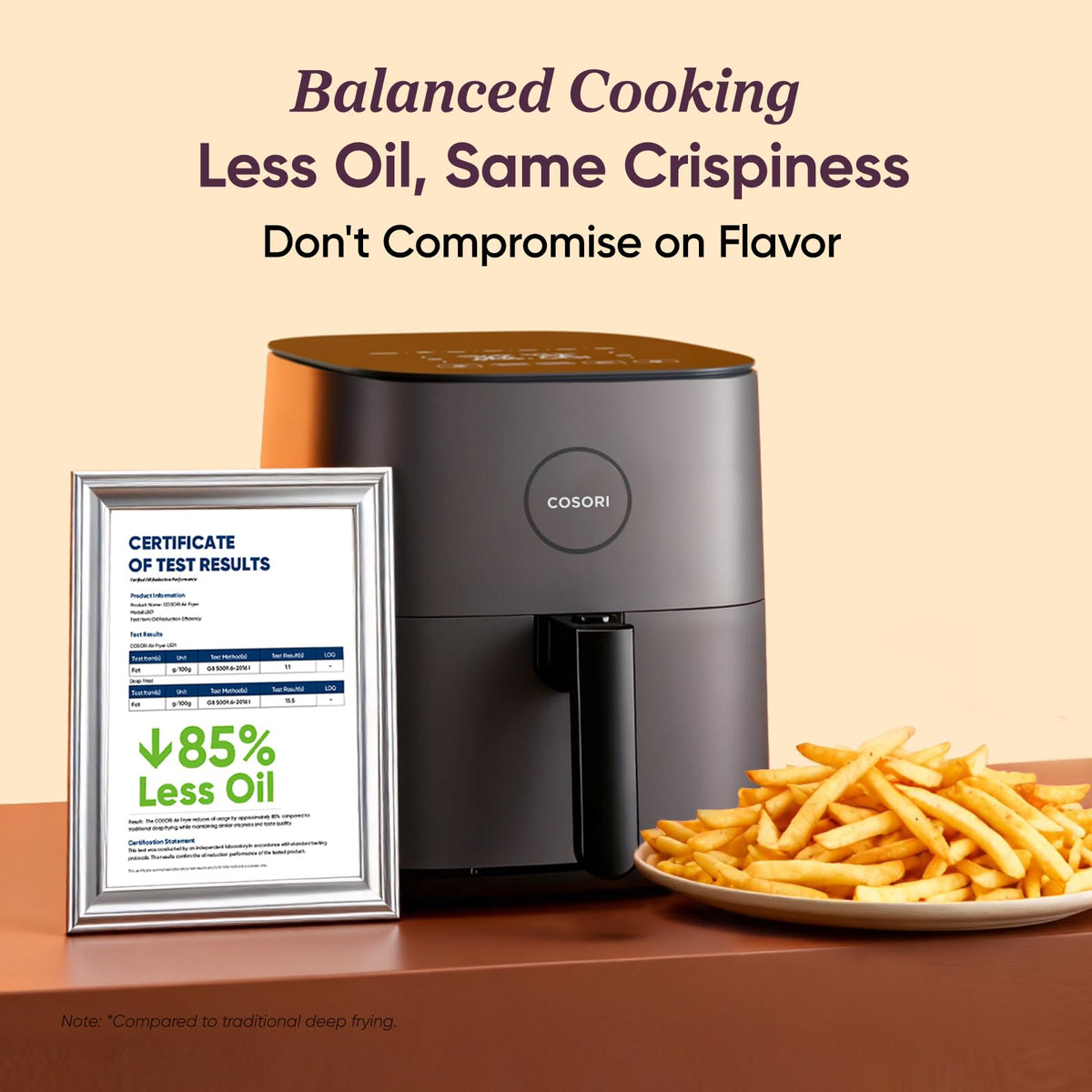 Cosori Pro 5QT app recipes display helps plan meals