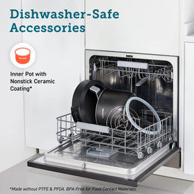 Cosori inner pot dishwasher-safe for effortless cleanup after cooking.
