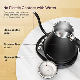 Gift-ready Cosori CO108-NK box, ideal for coffee or tea lovers.