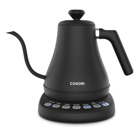 Cosori CO108-NK gooseneck kettle front view for precise pour-over control.