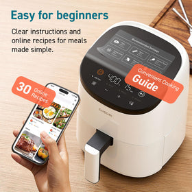 Cosori compact unit suited for small kitchens and dorm spaces.