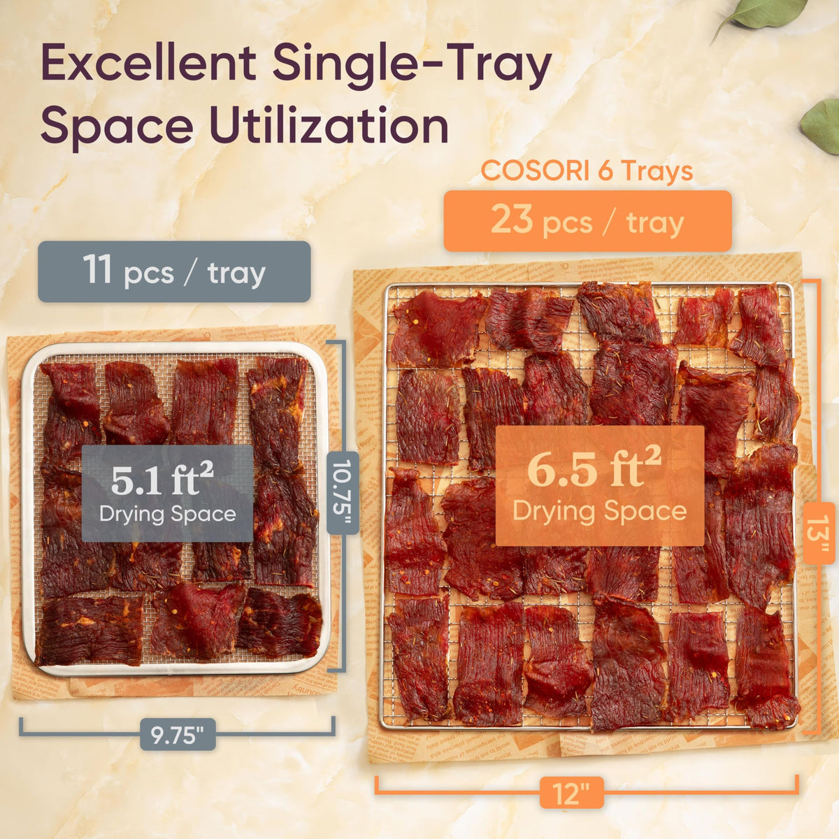 Cosori digital control panel helps precise temperature and timing for consistent results.