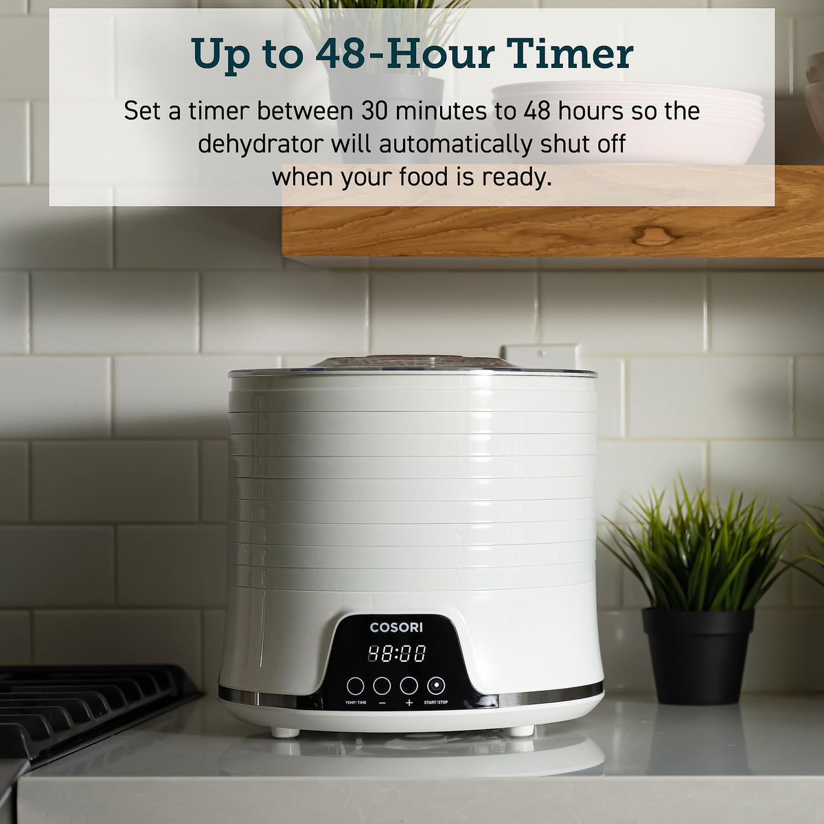 Cosori dishwasher-safe trays simplify cleanup after batch drying