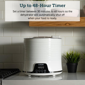 Cosori dishwasher-safe trays simplify cleanup after batch drying