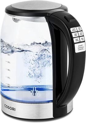 Cosori electric kettle with six presets for precise temperature control