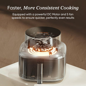 Cosori Iconic app connected cooking shows remote control of cooking.