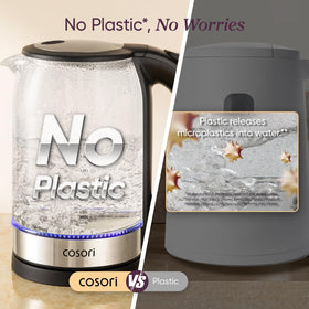 Cosori electric kettle auto shut-off feature enhances safety.