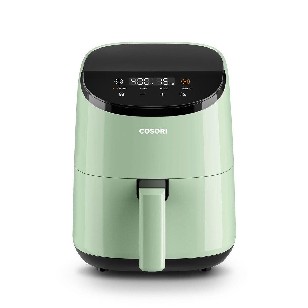 Cosori Lite 2.1 Qt air fryer basket ready for crisp, oil-light snacks.