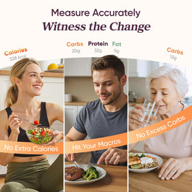 Cosori Nutrilens app view with AI scan for quick nutrition data.