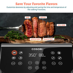 Cosori Pro II AdaptIQ technology delivering even crisp results.