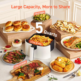 Cosori Pro LE control panel close-up, seven modes for versatile cooking