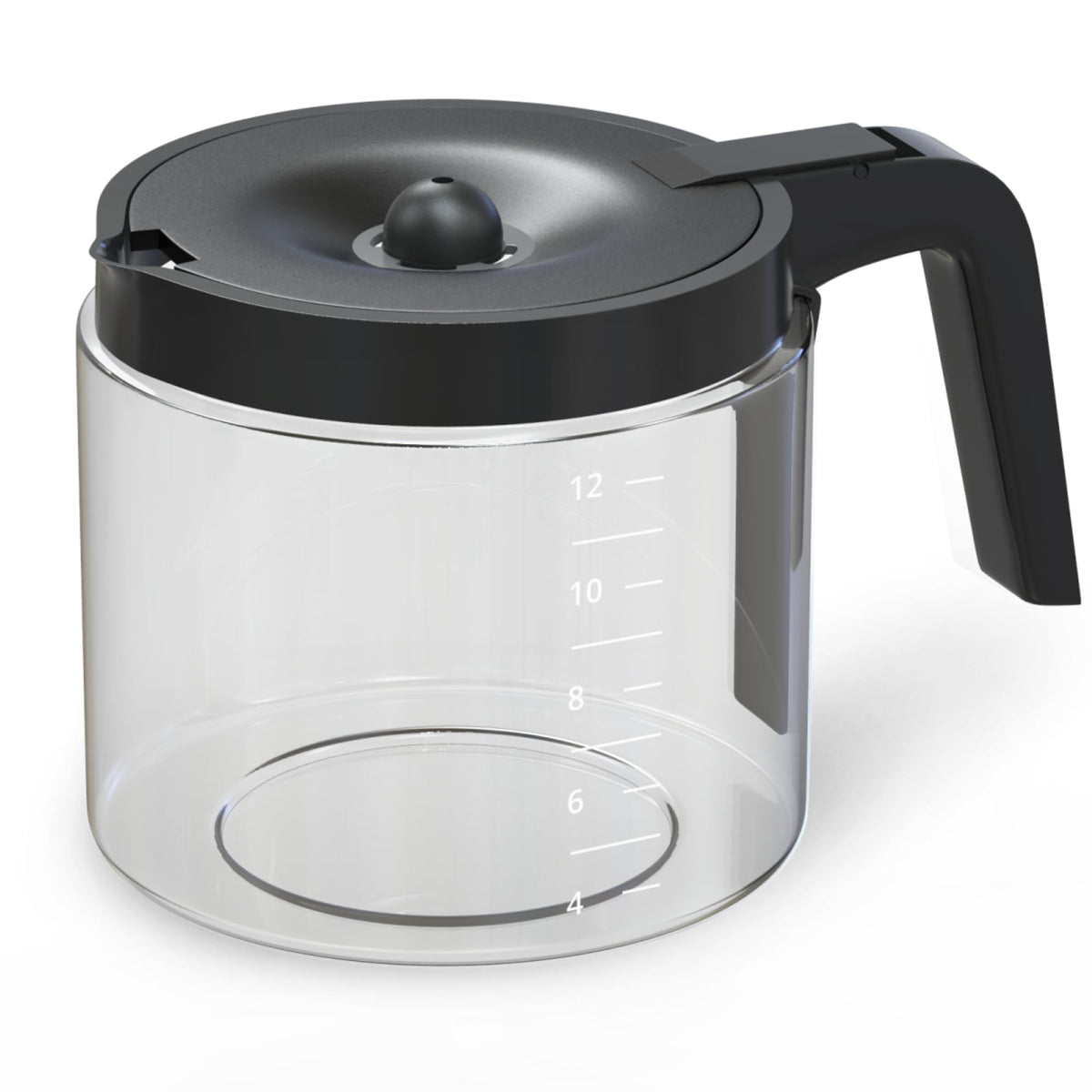 COSPARX 12-Cup carafe front view compatible with Keurig K-Duo 5100.