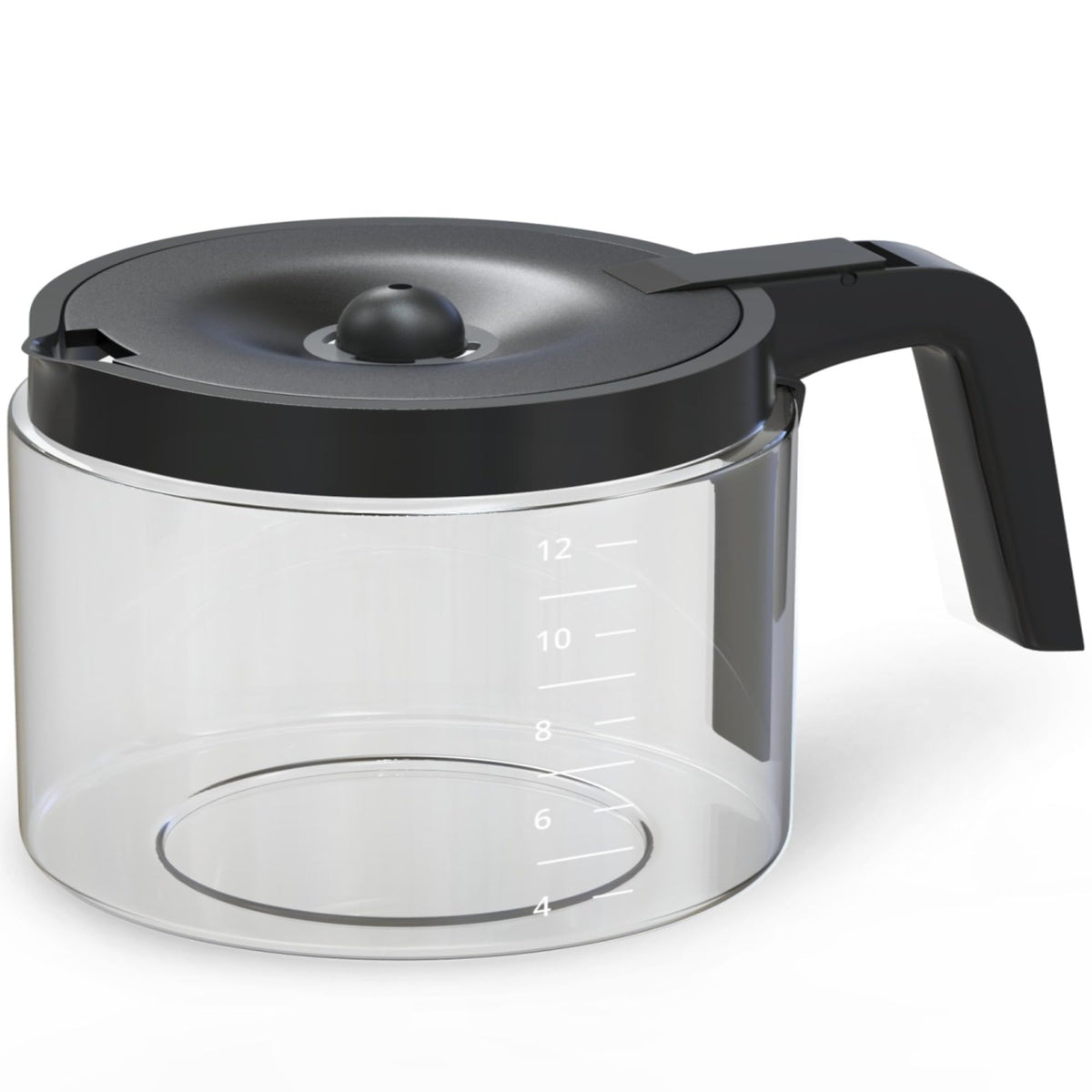 COSPARX 12-cup carafe for Keurig Essentials, durable replacement for daily brewing.