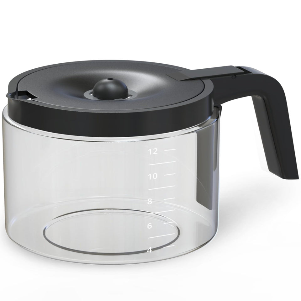 COSPARX 12-cup carafe for Keurig Essentials, durable replacement for daily brewing.