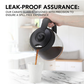 COSPARX 12-Cup Carafe in kitchen setting ready for daily coffee service