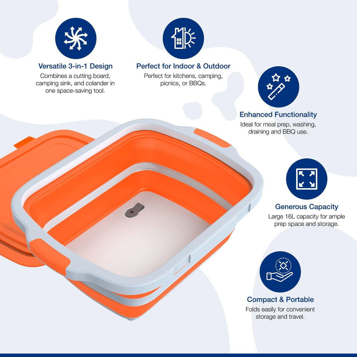 COSPARX collapsible storage flat for space-saving convenience