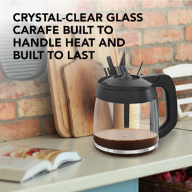 COSPARX Clear glass carafe material for durable daily use