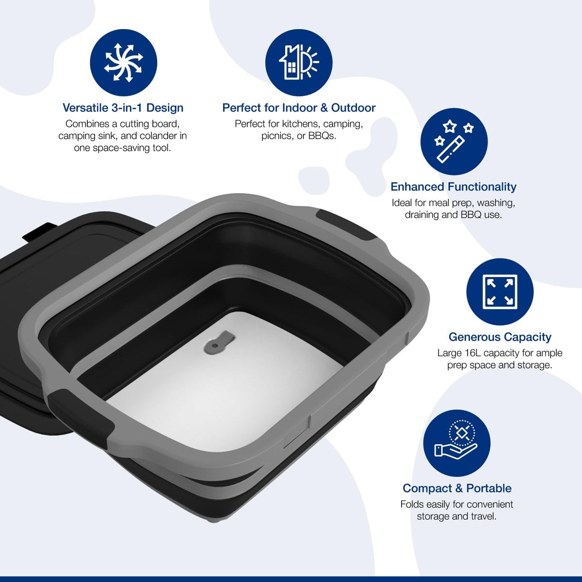COSPARX XL large-capacity tub ideal for bulk marinades and ingredients
