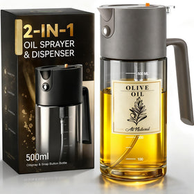 Costop Professional 500ml glass oil sprayer with fine mist for precise oil control.