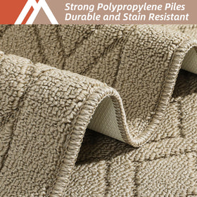COSY HOMEER 30x20 inch beige kitchen mat for compact spaces.