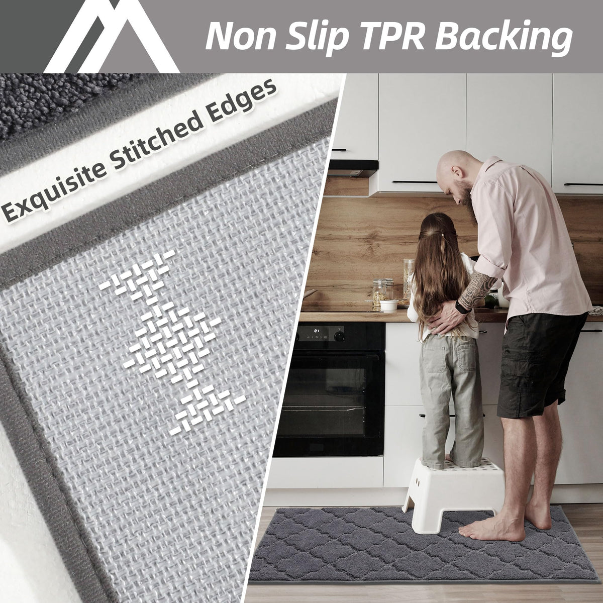 COSY HOMEER highly absorbent polyester layer traps splashes and spills effectively.