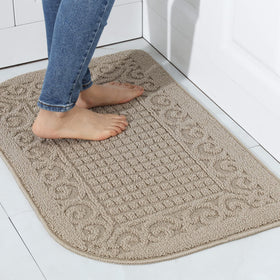 COSY HOMEER anti-fatigue mat 32x20 beige for comfortable standing during meal prep.