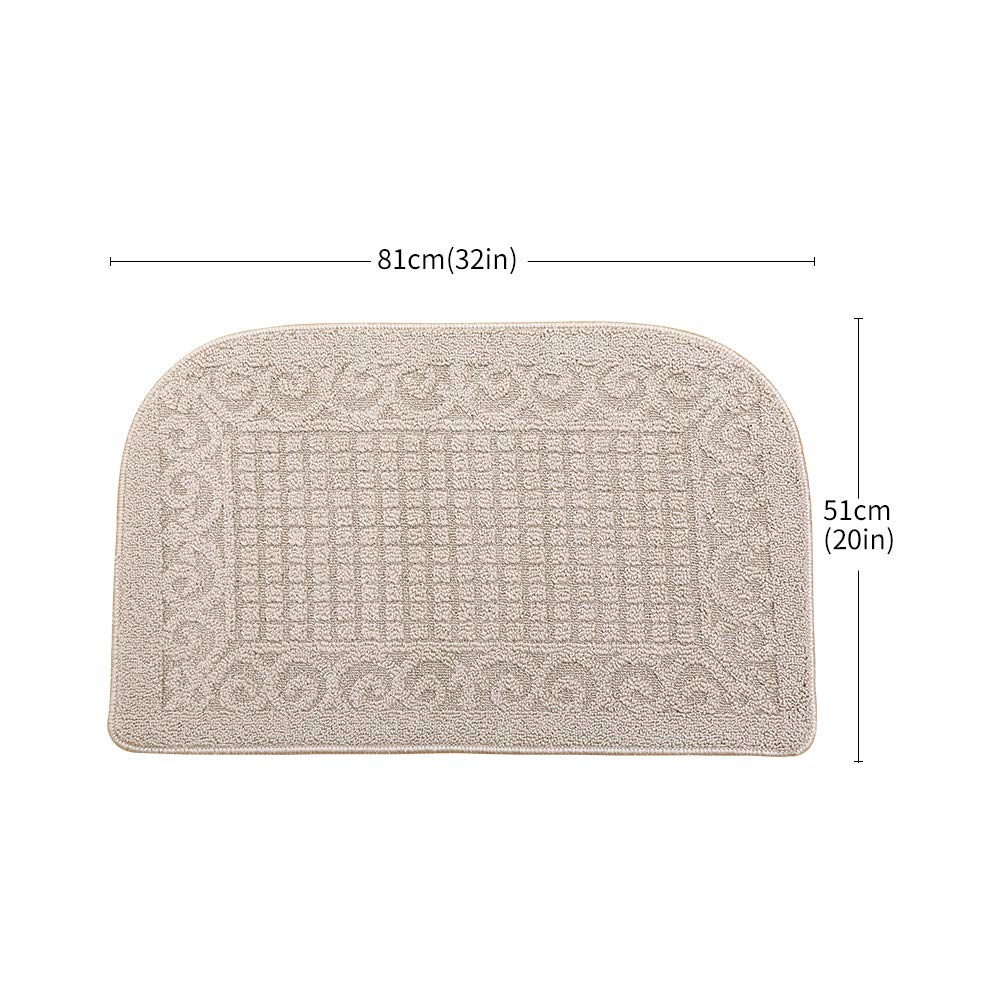 COSY HOMEER PVC-backed anti-slip kitchen mat provides stable floor grip.