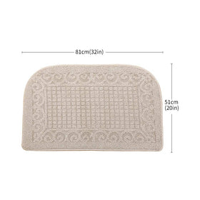 COSY HOMEER PVC-backed anti-slip kitchen mat provides stable floor grip.