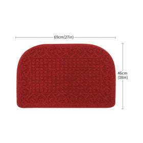 COSY HOMEER easy-clean mat vacuum and machine wash compatible.
