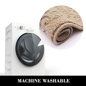 COSY HOMEER folding-size kitchen mat folds flat for compact storage.