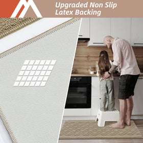 COSY HOMEER kitchen mat anti-slip design keeps it in place.