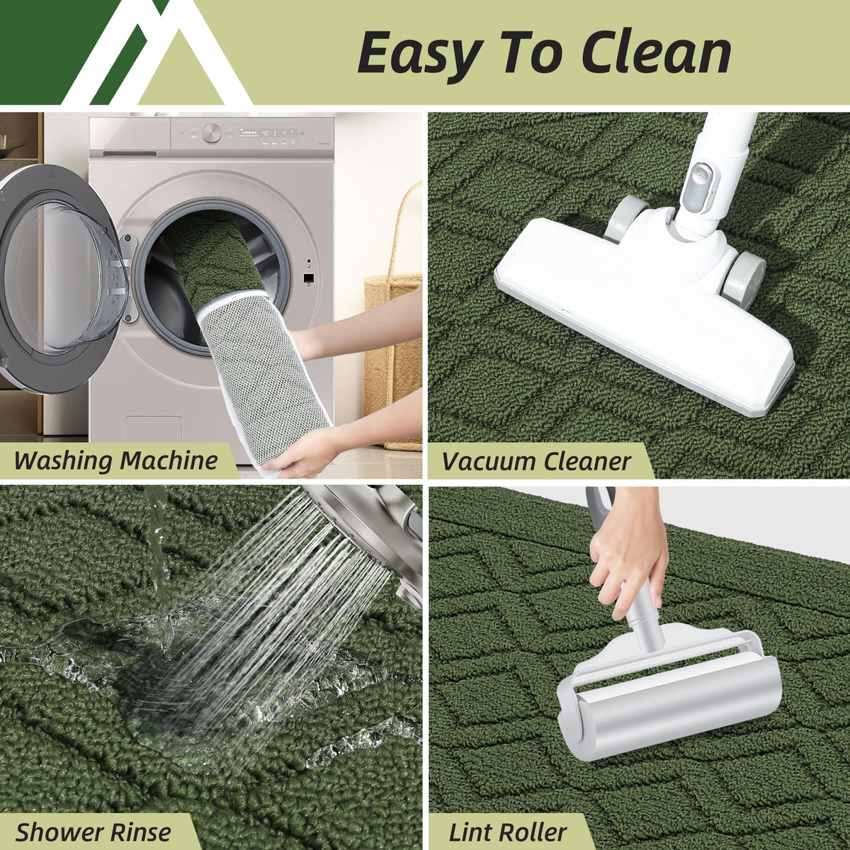 COSY HOMEER machine washable kitchen mat easy care.