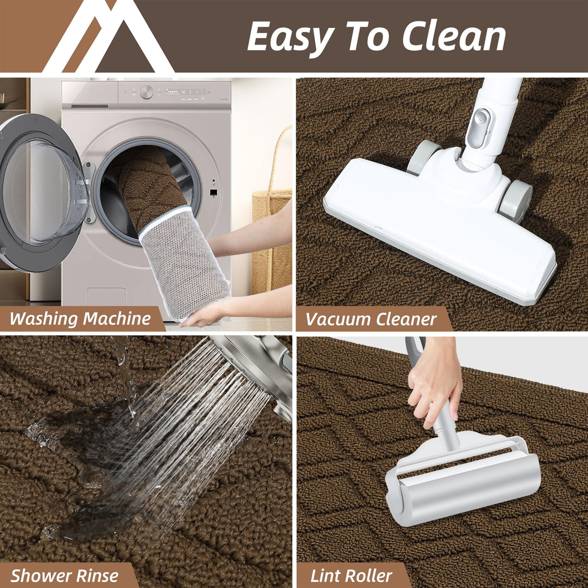 COSY HOMEER mats are machine washable for easy refresh after cooking spills.