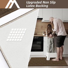 COSY HOMEER two-piece kitchen mat set for versatile room coverage.